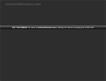 Tablet Screenshot of onlinemillionaires.com